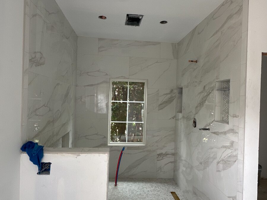 Marble Shower Remodel